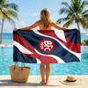 Asciugamano da Spiaggia Asciugatura Rapida in Microfibra Assorbente Portatile da Viaggio Asciugamano da Nuoto Stampa Bologna FC