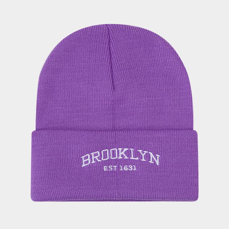 

Шапка большого размера, мужская и женская, уличный тренд, вязаная шапка с буквенным принтом, свободная, повседневная, универсальная шерстяная шапка, шапка-бини average size