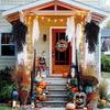 Black Artificial Vines Plants Plastic Leaf Fake Plants New Hanging Plants  Halloween Decoration
