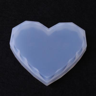 4 Teile/satz Kristall Epoxy Form DIY Tasse Pad Herz Rhombus Form Bahn Formen Hohe Spiegel Handgemachte Silikon Form