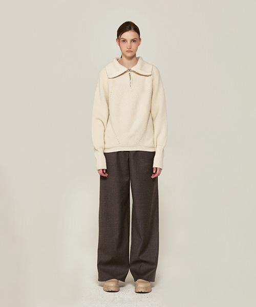 Avamolly Semi Wide Wool Pt (Brown)