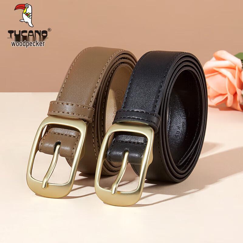 TUCANO Women's Fashion Leather Pin Buckle Belt