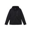 Blue Series Solid Color Casual Zip-Up Hooded Long Sleeve Down Jacket Men Outerwear Black F11M342912R-BK
