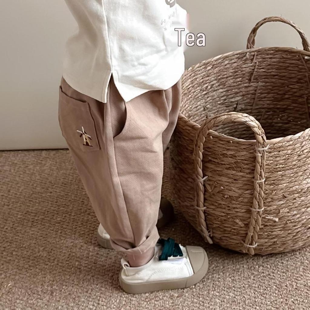 New Boys' Spring & Autumn Carrot Pants - Fashionable Casual Straight-Leg Trousers for Infants & Toddlers