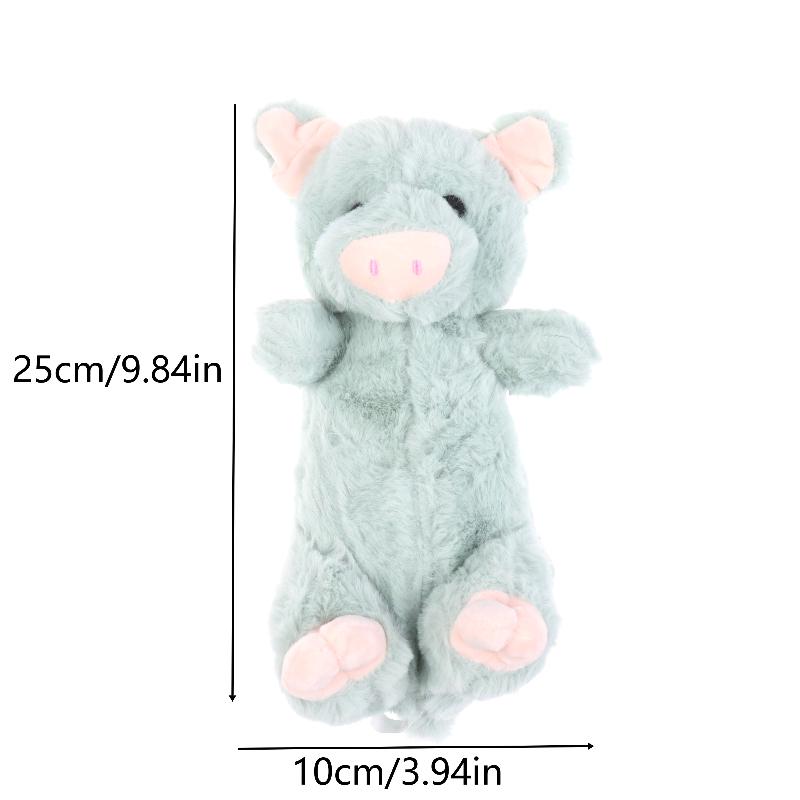1 Stück Plüsch-Federmäppchen Schwein/Teddy/Pudel/Pinguin Schreibwaren-Aufbewahrungstasche Tragbares Stiftemäppchen Kosmetiktasche Schulsachen Geschenke