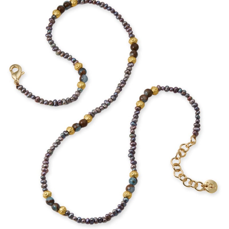 

PANACHE CHASUNYOUNG Platinum Pearl Bead Necklace One