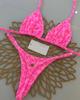 Neuer Bikini Damen Badeanzug Strandurlaub Bademode Leopardenmuster Sexy Bikini Set Strandbekleidung Badeanzug String Badeanzug Biquinis