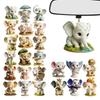2D Acrylic Elephant Advent Calendar 24-day Christmas advent calendar animal-themed pendant decoration sets for elephant lovers
