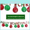 Christmas Tree Decor With Paper Flags And Pendant For Festive Home Scene Decoration
