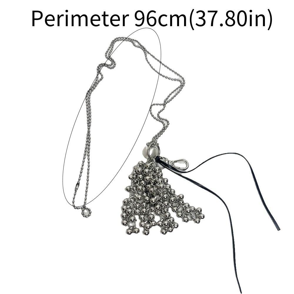 Chic Beaded Grape Necklace Simple Beads Pedant Necklace Fashion Sweater Chain  Clothes Decor