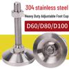 Guyu 304 Stainless Steel Heavy-Duty Adjustable Leveling Foot