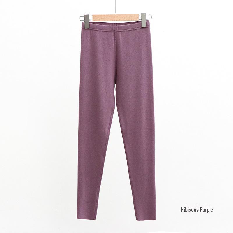 Women's Slim High-Waist German Velvet Warm Pants - Double-Sanded, Body-Heating, 320G for Autumn and Winter