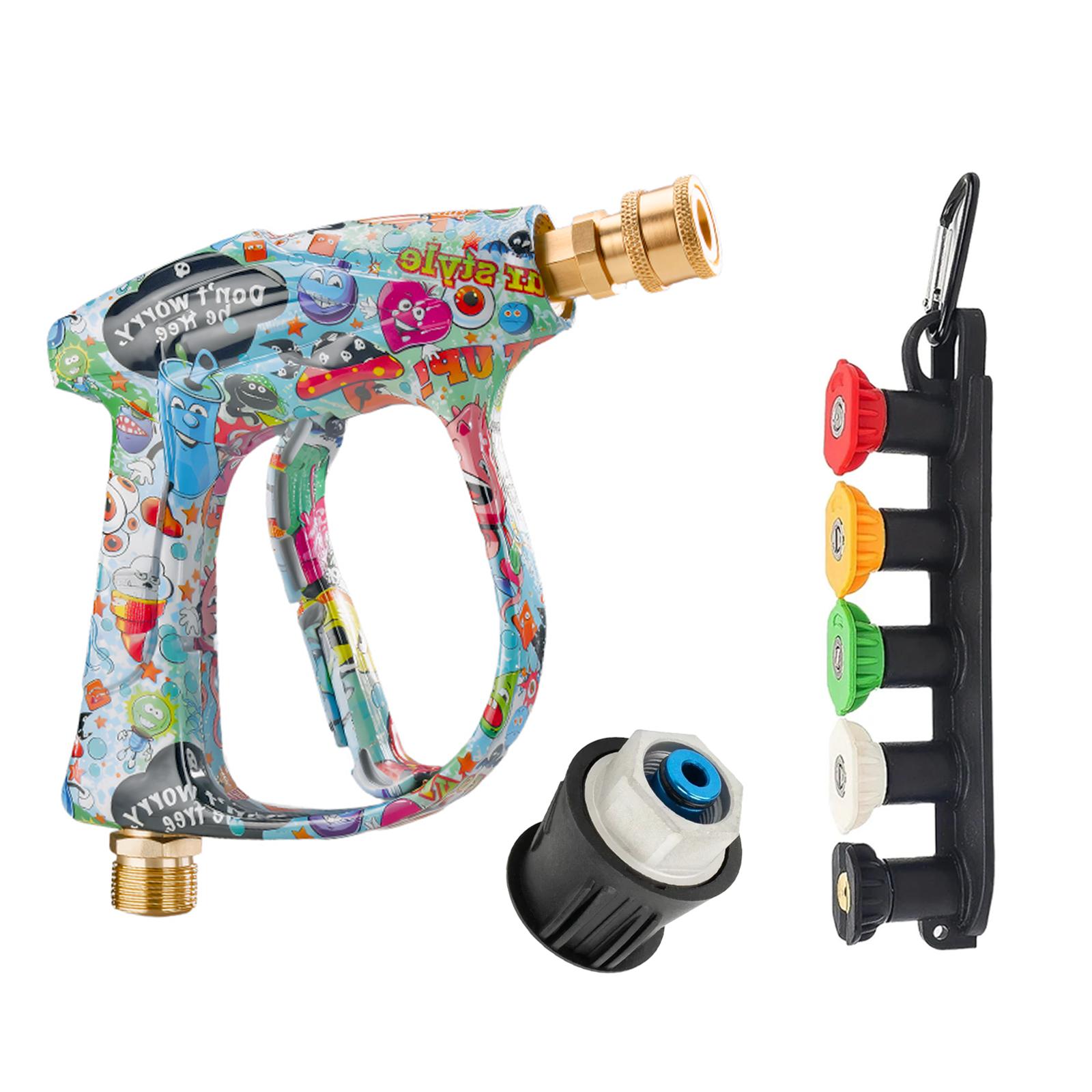 

2026 Upgraded Painted Cleaning Gun, Multi-angle Nozzles, Shockproof Base and Bosch Interface Adapter, Durable for Garage Clean