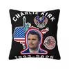 Decorative Pillowcase Charlie Kirk A True Patriot Merchandise Car Pillow Case Cover Zipper Multi Size