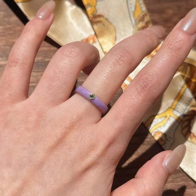 Bunter Zirkonia-Regenbogen-Offenring für Damen – Süßes, Cooles Stapelbares Design