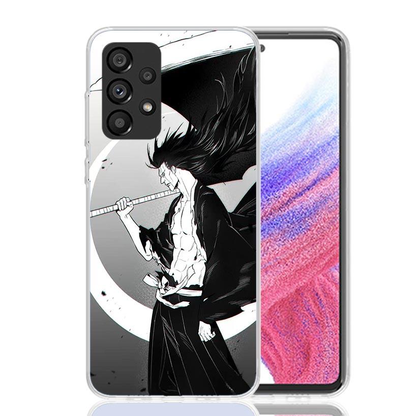 Zaraki Kenpachi Bleach Phone Case for Samsung Galaxy A52 A51 A50S A12 A22 A32 A72 A10S A30S A31 A71 Note 20 Ultra 10 Plus S10 Ga