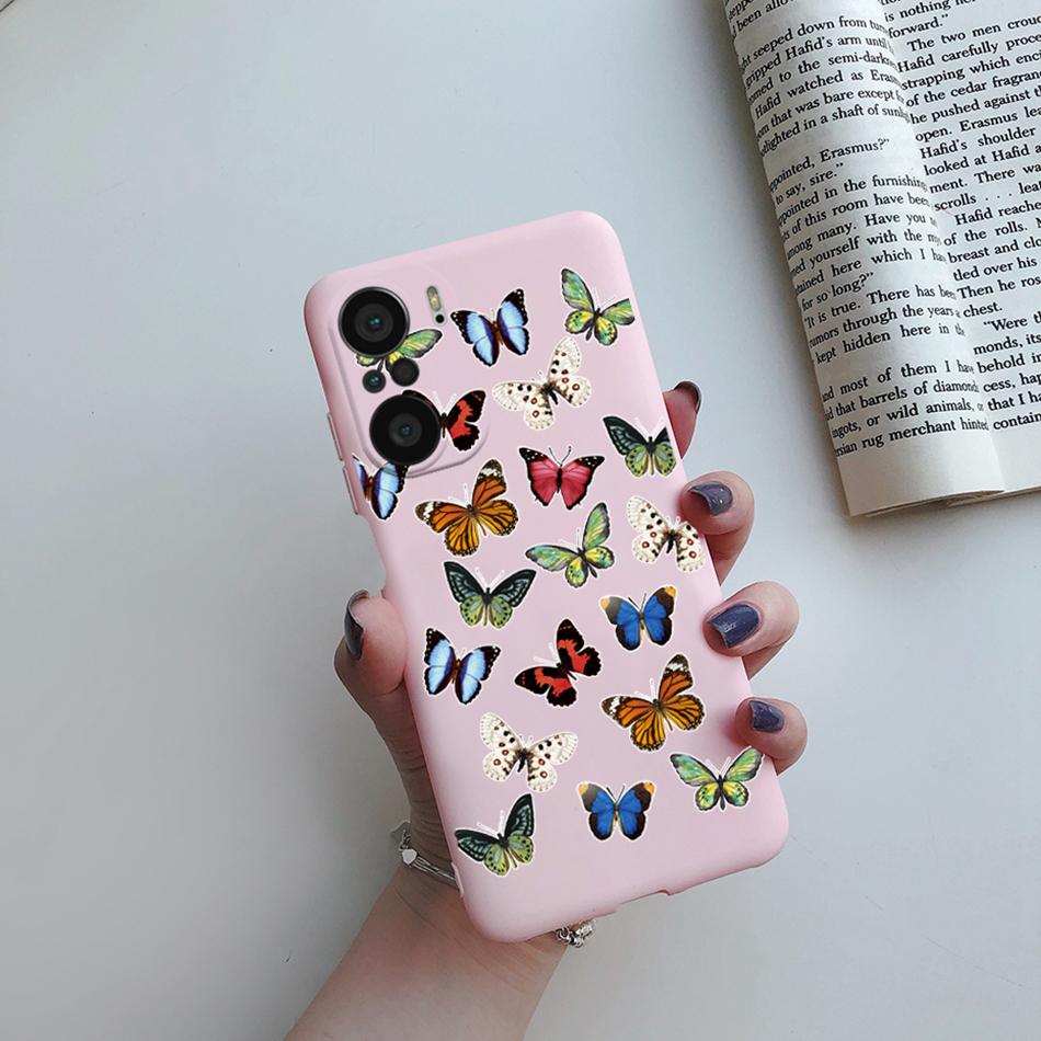 For Xiaomi POCO F3 Case Soft Back Cover Fashion Rainbow Love Heart Silicone Phone Protector Case For Xiaomi mi POCO F3 F 3 Funda