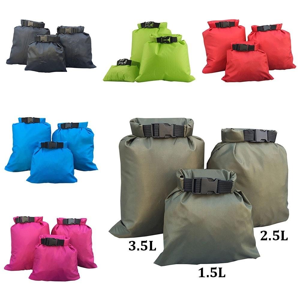 3er-Set 1,5L 2,5L 3,5L Trockensäcke Tragbare Trockensäcke Wasserdichte Trockensäcke für Rafting Bootfahren Camping