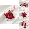 Beautiful Red Velvet Reindeer Hanging Decorations Perfect For Christmas Tree And Window Accents