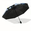 1pc Ravenclaw Crest Automatic Umbrella - 8-Rib Foldable Design, Outdoor Adventures, and Family Celebrations, Durable Canopy Material yy250827201