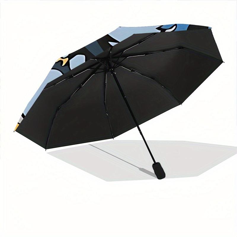 1pc Ravenclaw Crest Automatic Umbrella - 8-Rib Foldable Design, Outdoor Adventures, and Family Celebrations, Durable Canopy Material yy250827201