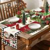 4 Pcs Wrinkle-Proof Nutcrackers Christmas Placemats Soft Tablecloth Christmas Table Mats  Party