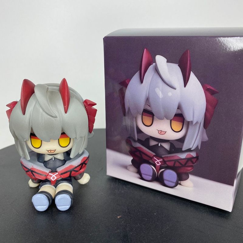 Arknights Silent Texas Chibi Figure Cute Desktop Ornament Collectible Anime Figurine Desk Decor Toy Gift For Otaku Anime Fans