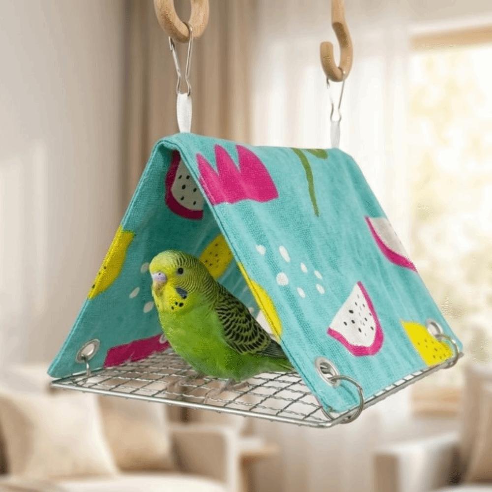 Breathable Parrot Hammock Bed Climb Toy Summer Tent Hut Removable Bird Sleep Nest For Small Pet