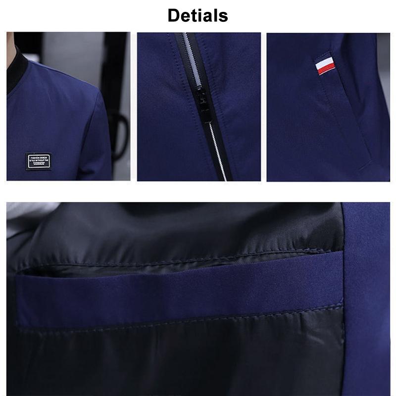 Spring and Autumn Jacket All Match Slim Baseball Jacket Casual Stand Collar Zipper Thin Jacket Outdoor Sports Jacket