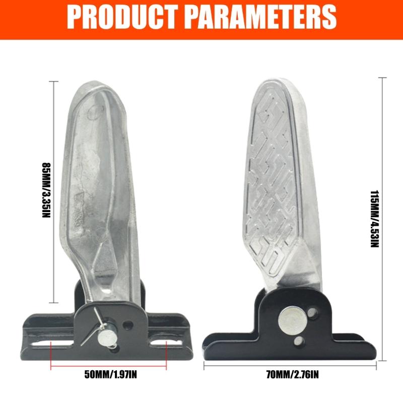Universal Foldable Footrest Easy Installation No Tools Required Sturdy Support for Most Electric Scooters Motorcycle