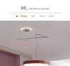 Modern UFO Chandelier: Adjustable Dining Room Light with Full Spectrum Eye Protection