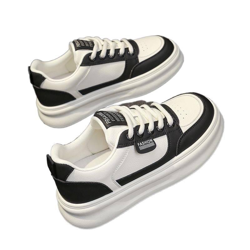Summer Women's Shoes New Breathable Little White Shoes Female Student Korean Version Versatile Thick-soled Heightening Sports and Leisure Board Shoes
