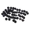 50Pcs Universal Car Bumper Fender 8Mm Hole Plastic Rivets Fastener Screw