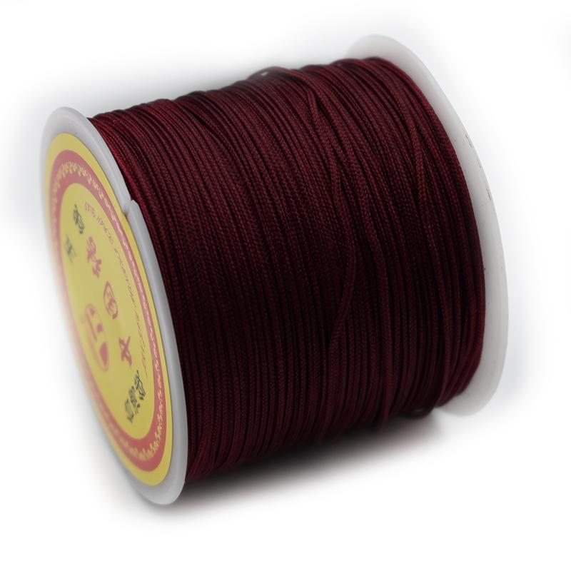 חוט ניילון 0.8 מ"מ חוט סיני קשר סיני חוט מקראמה צמיד שרשרת חוט שזור ל-DIY שרשרת שנדלה גדיל חרוזים יצירה