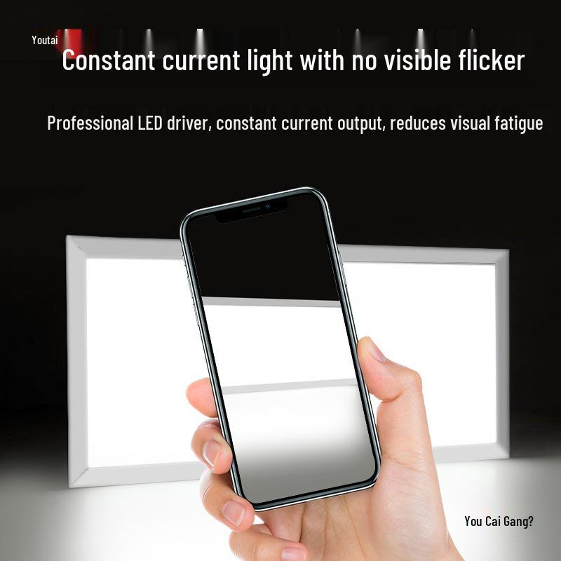 30x30 Recessed LED Ceiling Light for Kitchen, Bathroom, Shower - Aluminum Frame