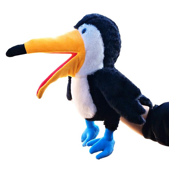 

Big Toy Bird Series Plush Cartoon Hand Puppet Childrens Doll Gift Fashionable Woodpecker