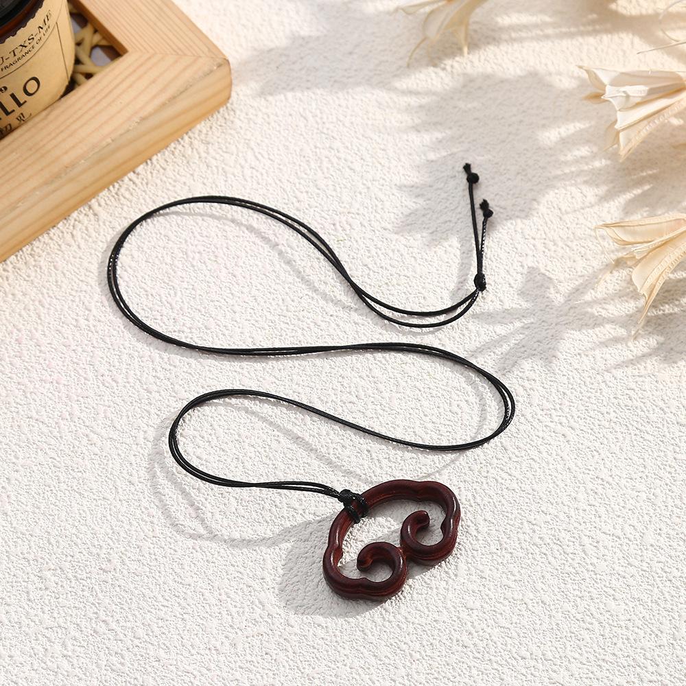 LATS Wooden Water Bottle Pendant Necklace for Women Fashion Sweater Chain Fashion Jewelry Gift Accessories