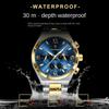 Top Brand New Chronograph Fashion Watch Luminous Waterproof Men's Multifunctional Luminous Wristwatch
