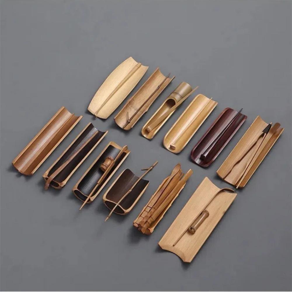 High Quality Natural Bamboo Tea Scoop Handmade Chahe Cha Ze Tea Needle  Tea Accessories