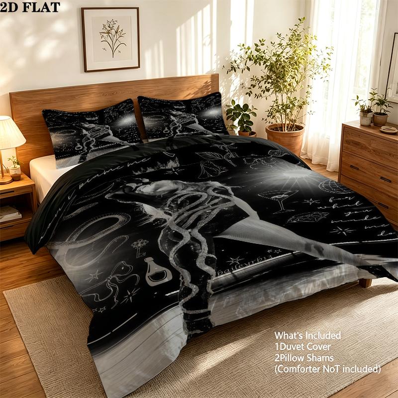 Taylor Swift Bedding Quilt Set Quilt Cover Pillowcase Home Decoration Birthday Gift (1 * duvet cover + 2 * pillowcase, without core)