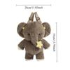 New Cute Elephant Plush Backpacks Soft Kawaii Plushie Animal Crossbody Bag Valentine's Day Birthday Gift  for Women Versatile