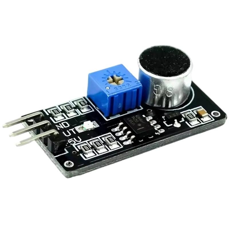 

Adjustable Sensitivity LM393 Sound Sensors Module Low Level Signal Output Compatible For DIY Electronics And Home Automation Systems