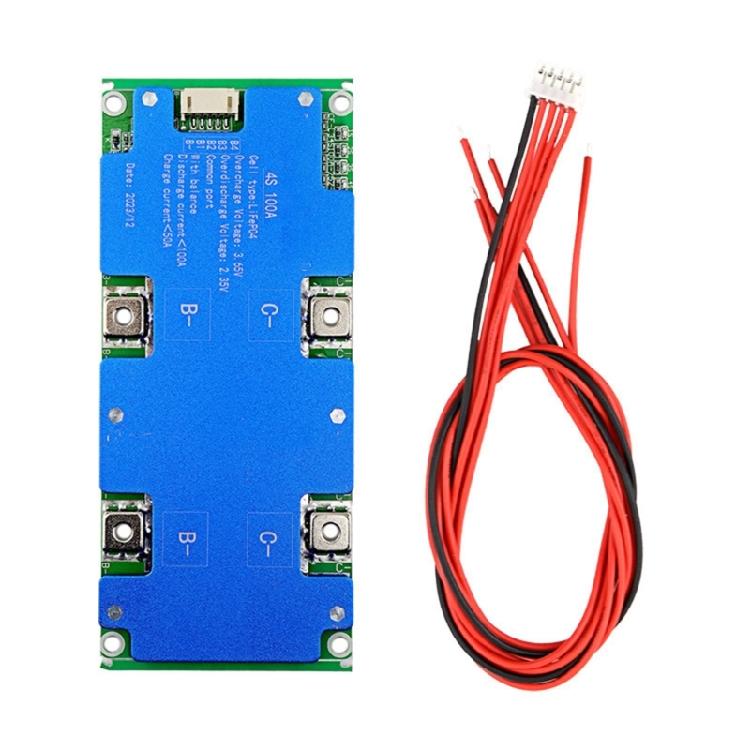 4S 12V100A Lithiums Phosphate Module Battery Balance Charge Board Low Power Consumption MultiProtection Circuit
