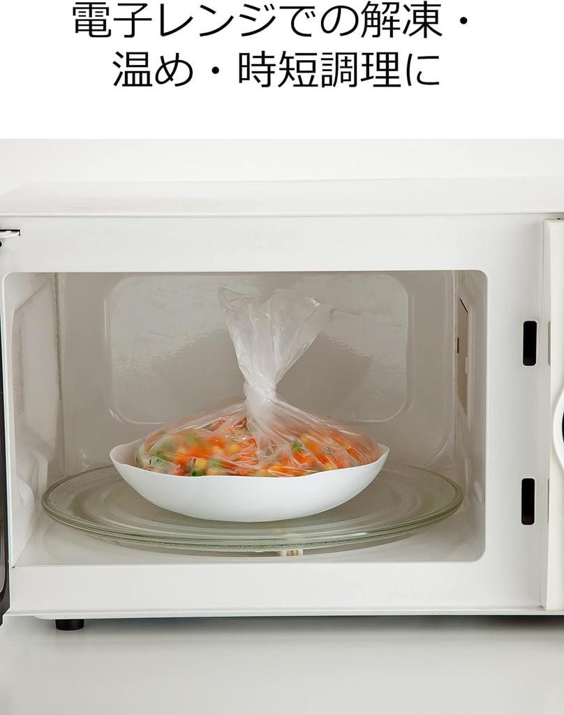 Iwatani Materials Plastic Bag Eye Wrap for Home Use 60 Pieces x 2 Sets 25 x 35 cm Plastic Bags for Cooking that Can Be Used in Microwave Ovens and Hot