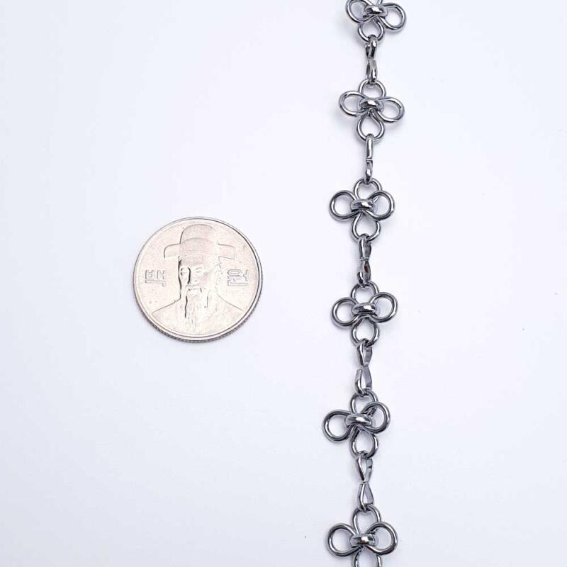 Surgical Steel Four-Leaf Clover Chain Accessory 1M