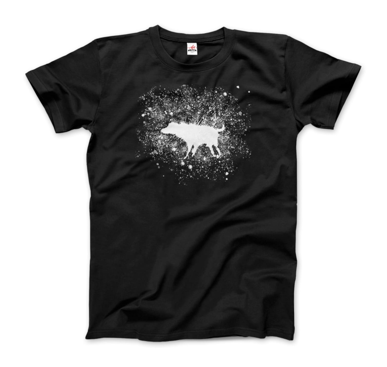 Banksy Wet Dog Splatter 2007 Street Art T-Shirt 2XL