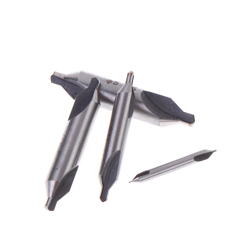 1 Set 1/1.5/2/2.5/3/4/5 Center Drill Bits Set,60-Degree Angle Center Drill Bits Kit Countersink Tools For Lathe Metalworking