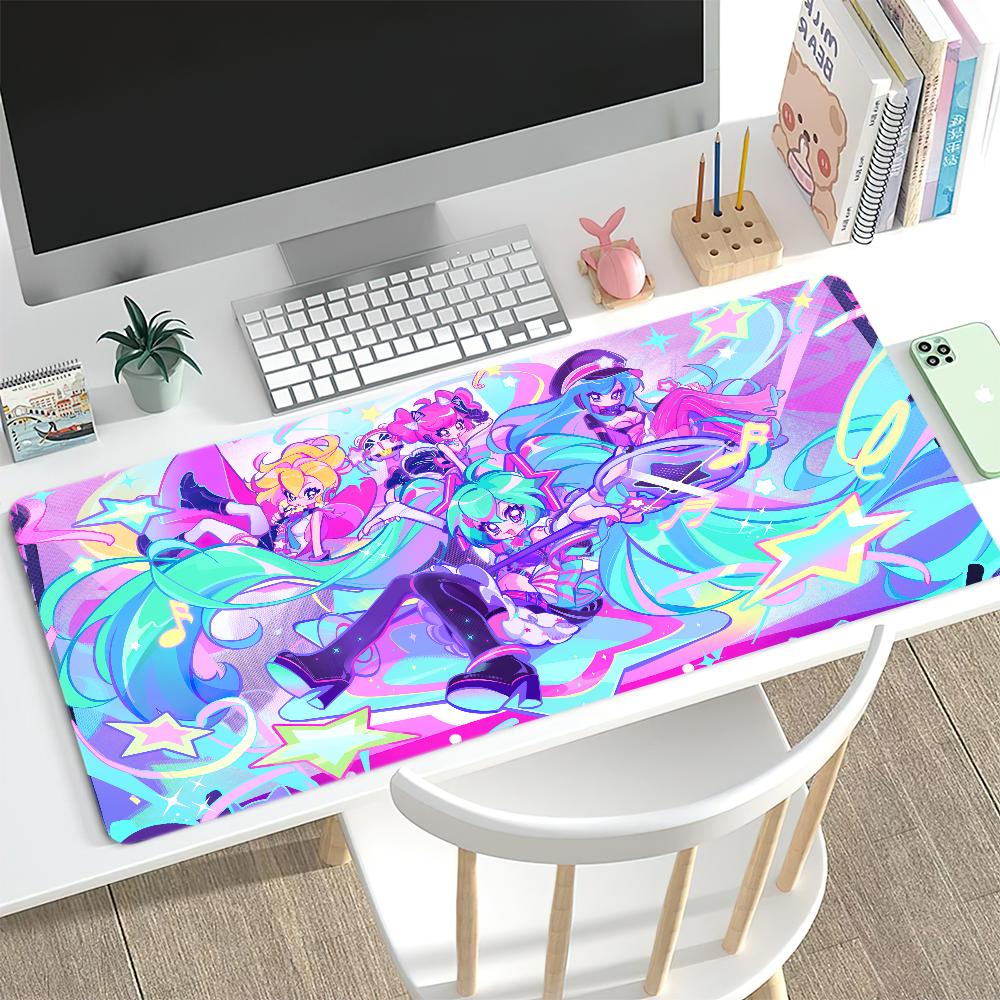 Virtual Kawaii Japanese M-Miku Cute Mouse Pad Desk Mat Large Non-slip Anti-fray Keyboard Ergonomic Office Rubber PC Home Custom