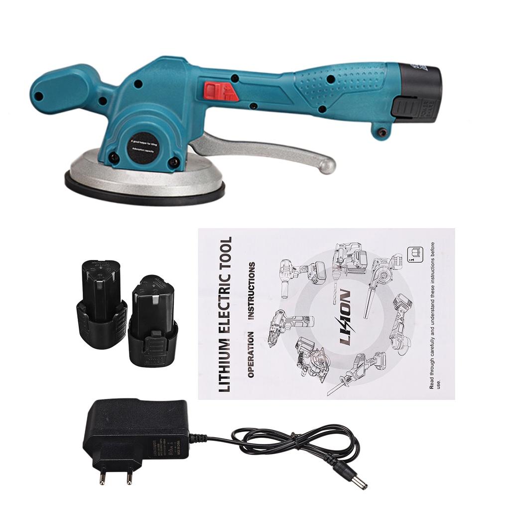 6 Geschwindigkeiten Fliesenverlegemaschine Saugheber Vibrator Einstellbares Wand- Bodenfliesen Verlege- Nivellierwerkzeug