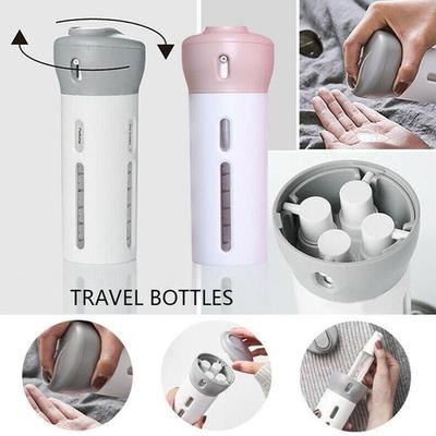 4-in-1 Portable Lotion Dispenser Lotion Shampoo Shower Gel Storage Bottle Makeup Travel Supplies